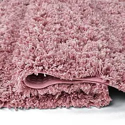 Tapis shaggy - Combarro Solid Cotton Shaggy (rose clair)