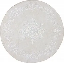 Tapis rond - Santi (rose clair/blanc)
