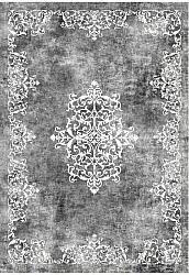 Tapis Wilton - Santi (gris foncé/blanc)