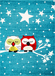 Tapis enfants - Moda Owls (turquoise)
