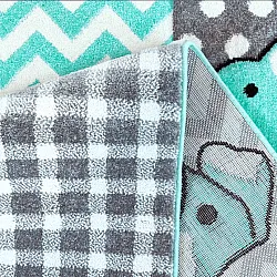 Tapis pour enfants - Bueno Animals (turquoise)