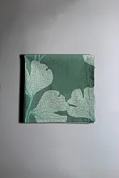Serviettes de table en tissu - lot de 4 Abril (vert foncé)