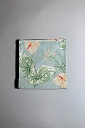 Serviettes en tissu - lot de 4 Adella (turquoise)