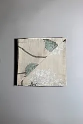 Serviettes de table en tissu - lot de 4 Alyssa (beige/gris)