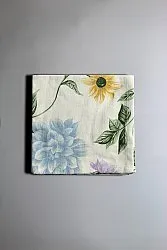 Serviettes de table en tissu - lot de 4 Dahlia (bleu)