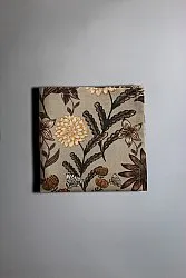 Serviettes de table en tissu - lot de 4 Lotten (marron)
