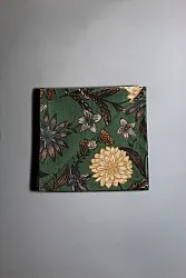 Serviettes de table en tissu - lot de 4 Lotten (vert foncé)