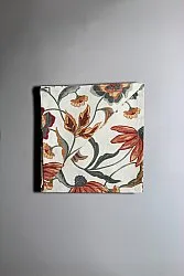 Serviettes de table en tissu - lot de 4 Mathilde (rouille)