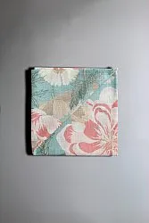Serviettes en tissu - lot de 4 Serena (turquoise/rose)