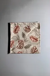 Serviettes de table en tissu - lot de 4 Wreath (rose)