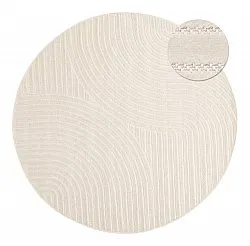 Tapis rond - Devon (crème)