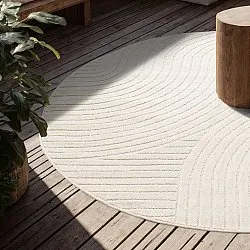 Tapis rond - Devon (crème)