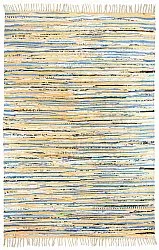 Tapis patchwork - Delhi (beige/bleu)