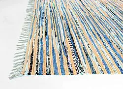 Tapis patchwork - Delhi (beige/bleu)