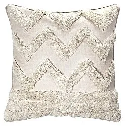 Housse de coussin - Pompom Boho 45 x 45 cm (blanc cassé)