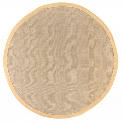 Tapis rond (sisal) - Agave (taupe clair)