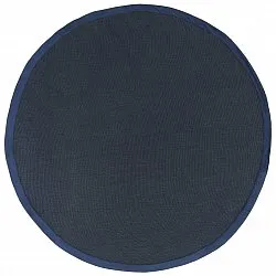 Tapis rond (sisal) - Agave (bleu foncé)