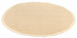Tapis rond (sisal) - Agave (sable)