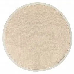 Tapis rond (sisal) - Agave (beige/gris)