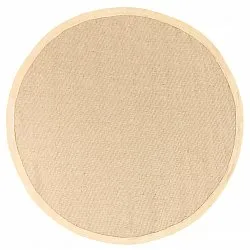 Tapis rond (sisal) - Agave (beige/beige)