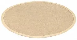 Tapis rond (sisal) - Agave (beige/beige)