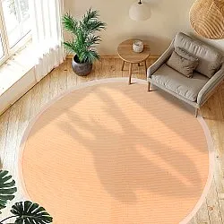 Tapis rond (sisal) - Agave (damas)