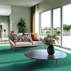 Tapis en sisal - Agave (vert émeraude)