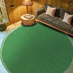 Tapis rond (sisal) - Agave (vert)