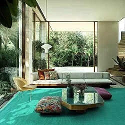 Tapis en sisal - Agave (vert émeraude)