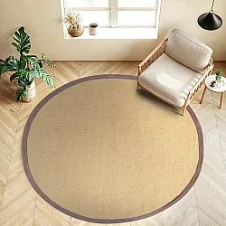 Tapis rond (sisal) - Agave (naturel/marron)