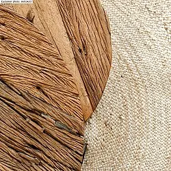 Tapis ronds - La tresse (jute)