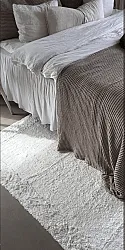 Tapis shaggy - Ebba Natural Cotton Shaggy (blanc cassé)