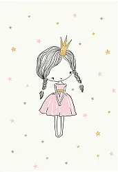 Tapis enfant - Princess (rose)
