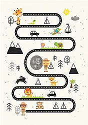 Tapis enfant - Safari road