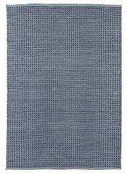 Tapis de laine - Snowshill (bleu/noir)