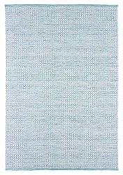 Tapis en laine - Snowshill (turquoise/blanc)