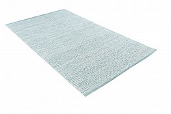 Tapis de laine - Snowshill (turquoise/blanc)