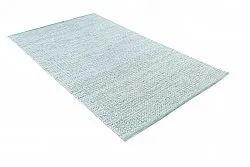 Tapis en laine - Snowshill (turquoise/blanc)