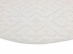Tapis rond - Intérieur/Extérieur Shirley (crème)