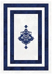Tapis Wilton - Soros (bleu/blanc)