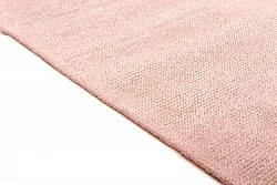 Tapis en soie de bambou - Faliraki (rose clair)