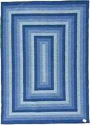 Tapis en patchwork - Chania (bleu)