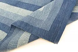 Tapis en patchwork - Chania (bleu)