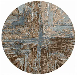 Tapis rond - Tizzano (bleu/multicolore)