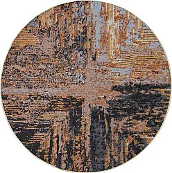 Tapis rond - Tizzano (doré/multicolore)