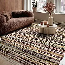 Tapis chiffons - Happy (jaune/multicolore)