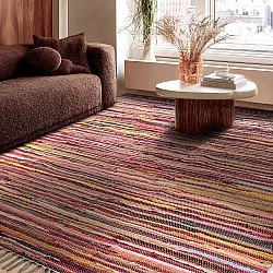 Tapis chiffons - Happy (rose/multicolore)