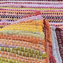 Tapis chiffons - Happy (rose/multicolore)