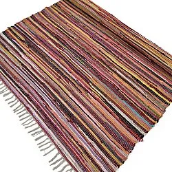 Tapis chiffons - Happy (rose/multicolore)