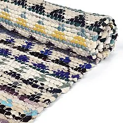 Tapis chiffons - Lindby (bleu/multicolore)